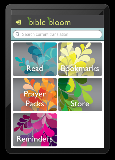 Bible Bloom homescreen